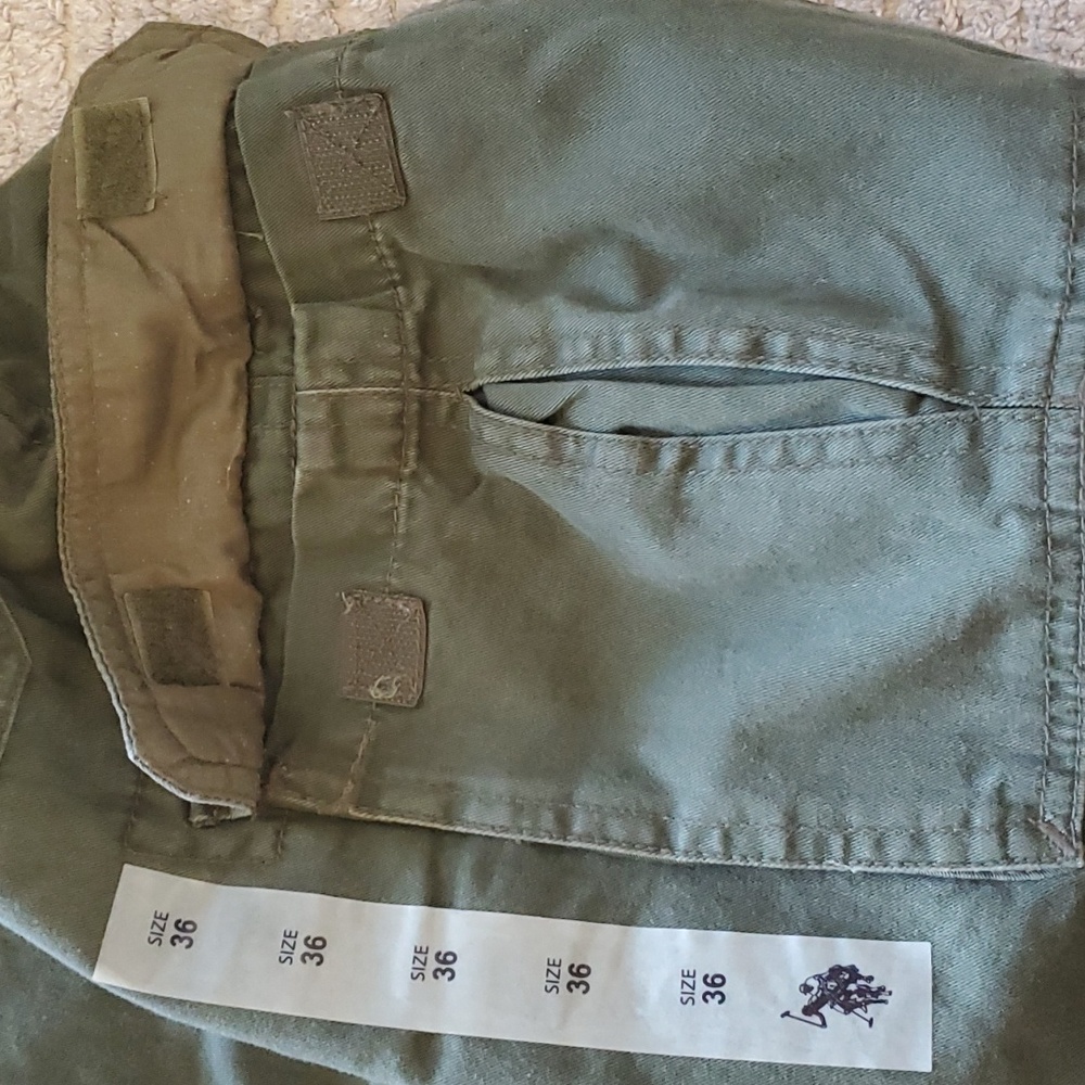 NWT U.S. Polo Assn. Green Cargo Shorts - Picture 5 of 11